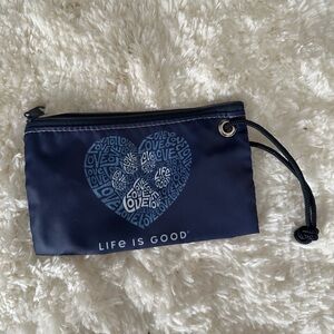 Life is good love paw sea bags wristlet